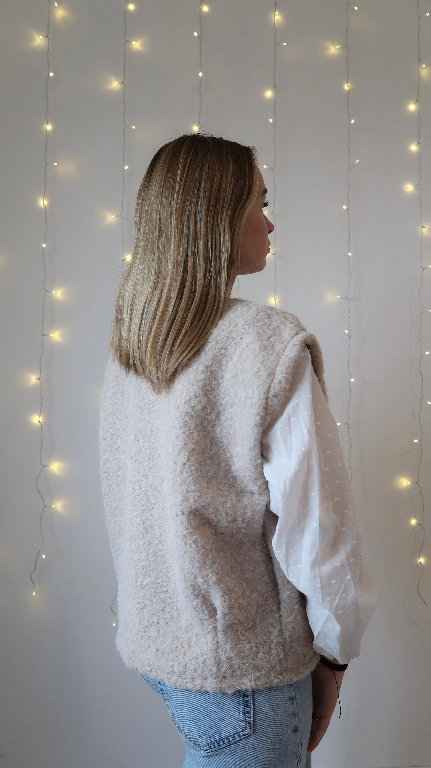 Gilet Célia Écru - Nila Paris