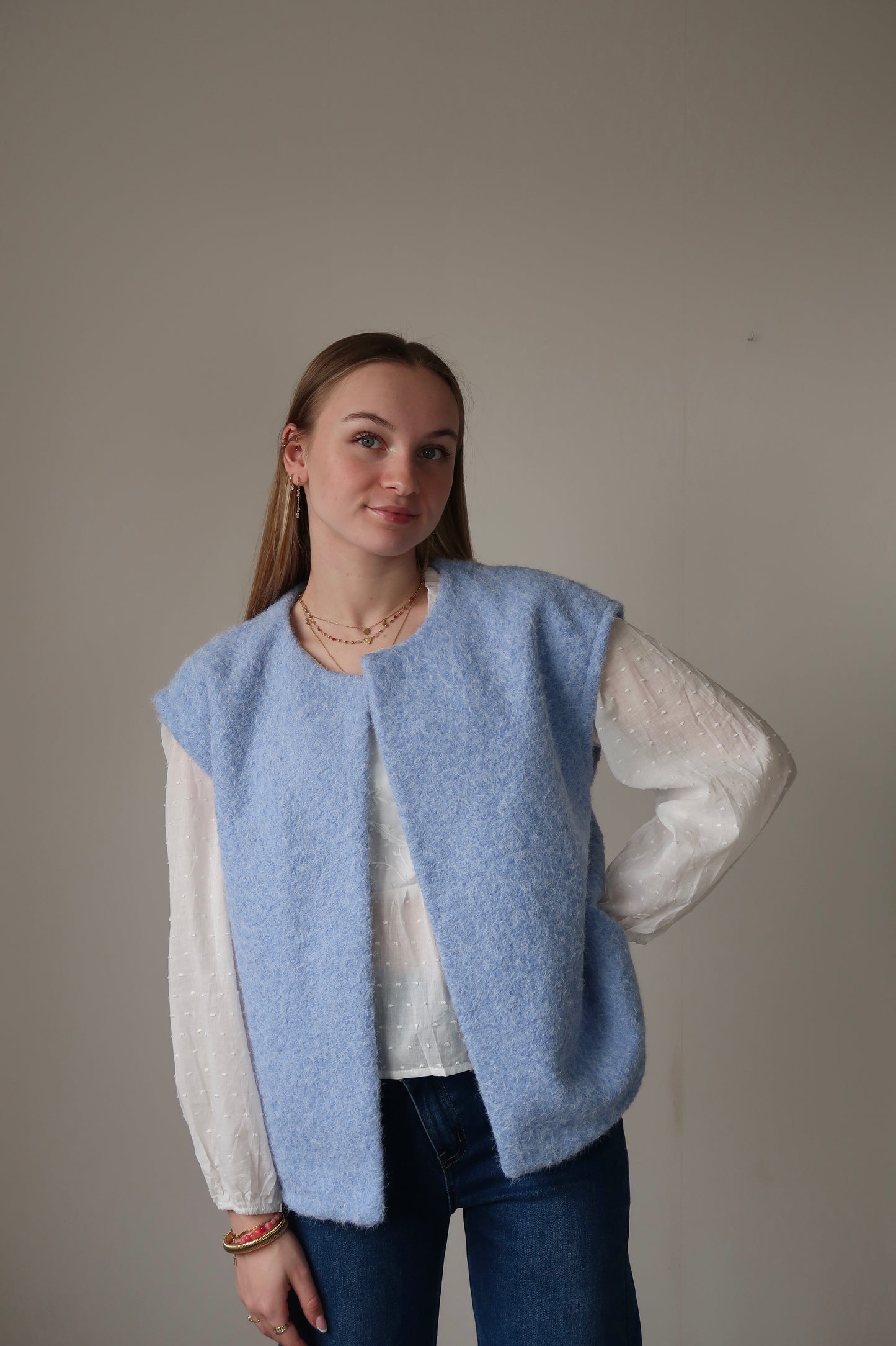 Gilet Célia Bleu ciel