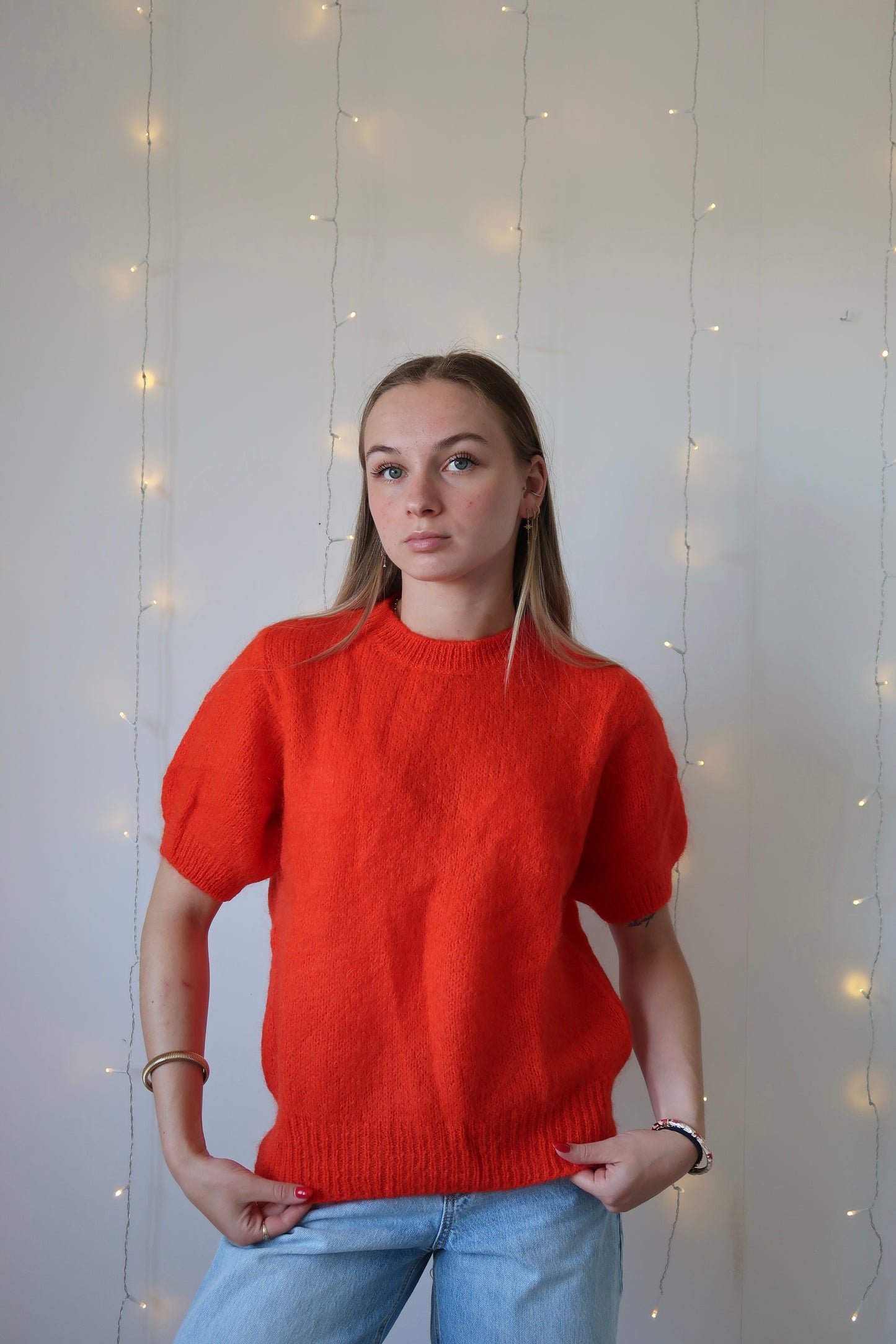 Pull fluffy Camille Orange