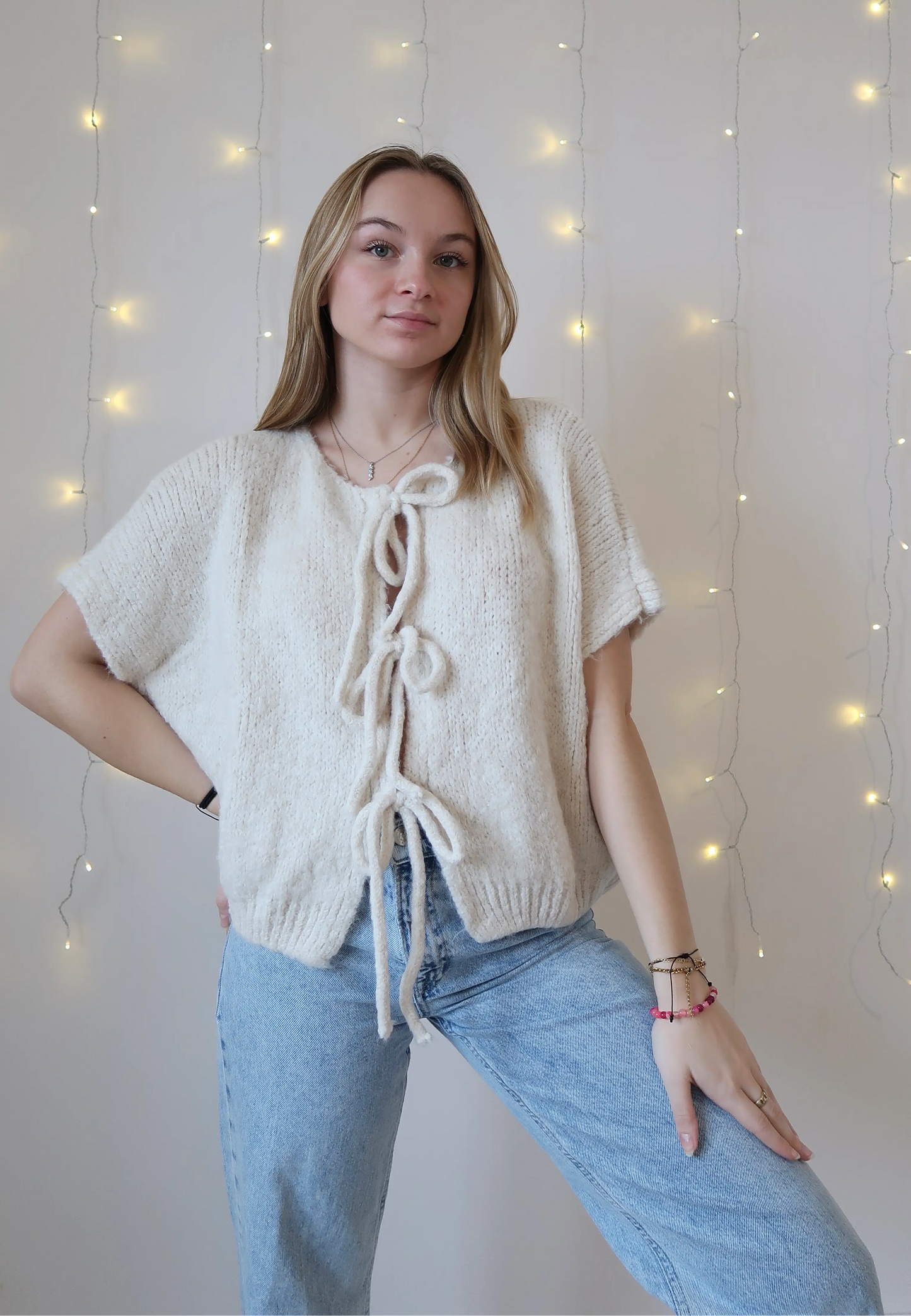 Gilet Stéphanie Crème - Nila Paris