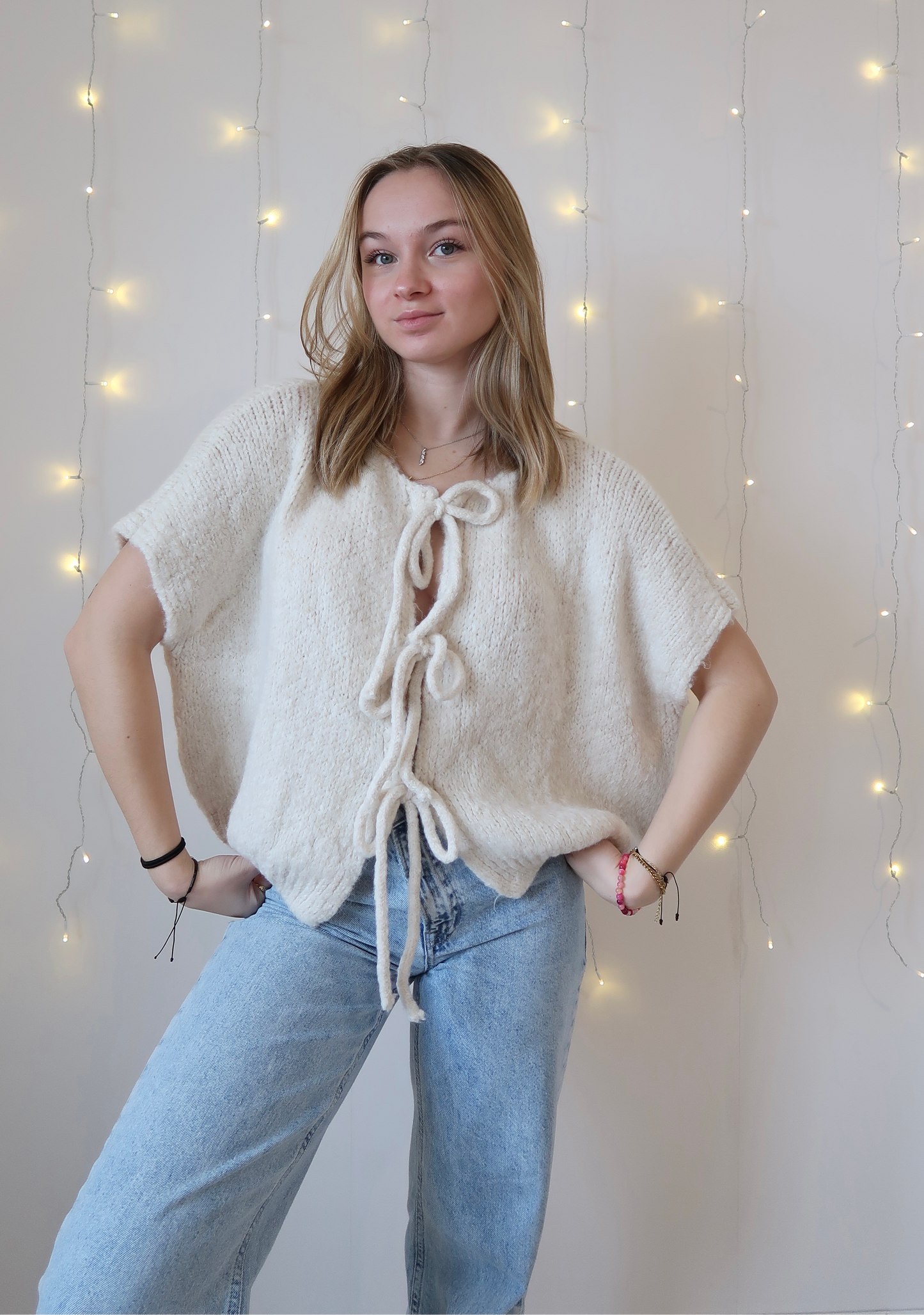 Gilet Stéphanie Crème - Nila Paris