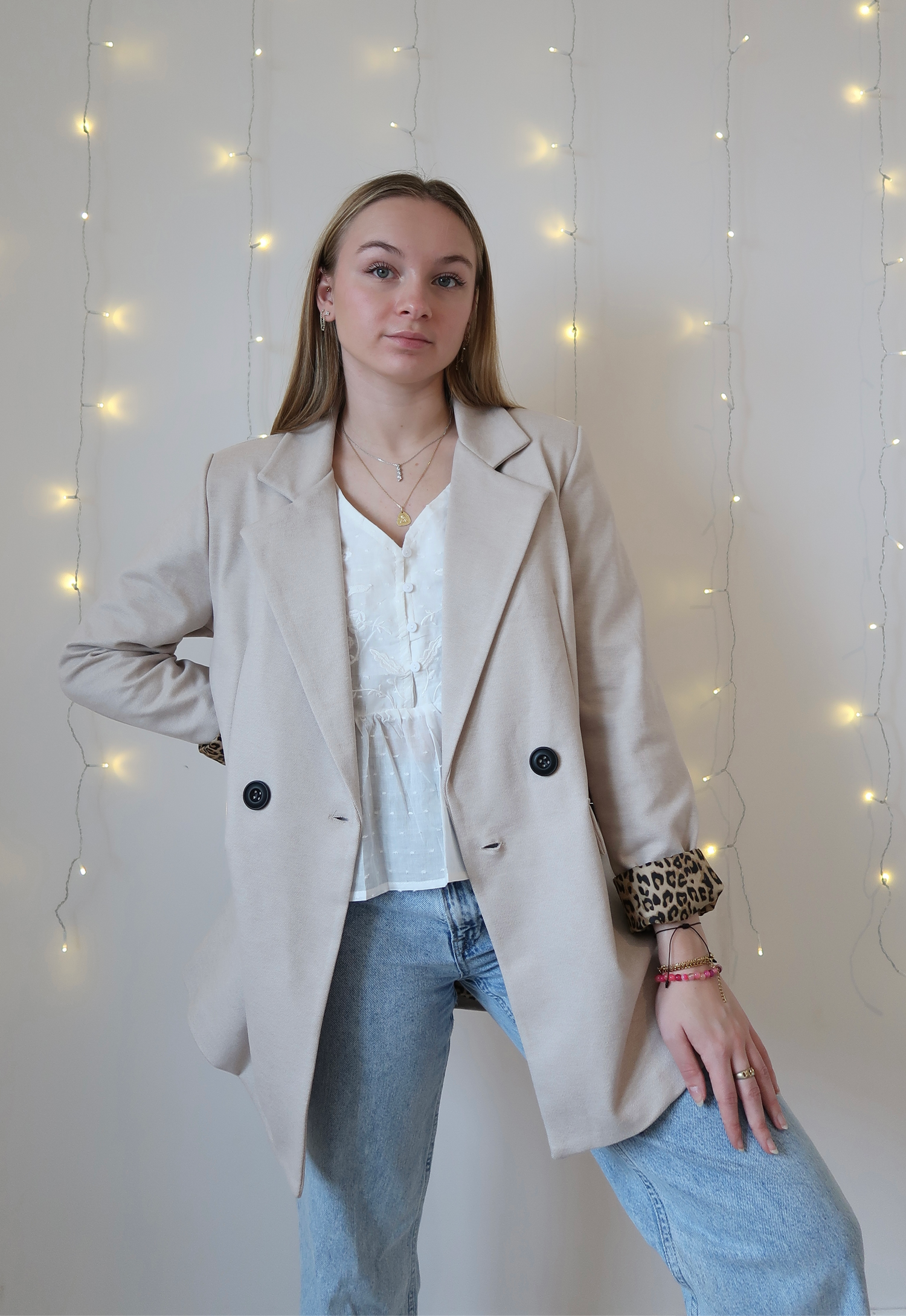 Blazer Maya Beige - Nila Paris