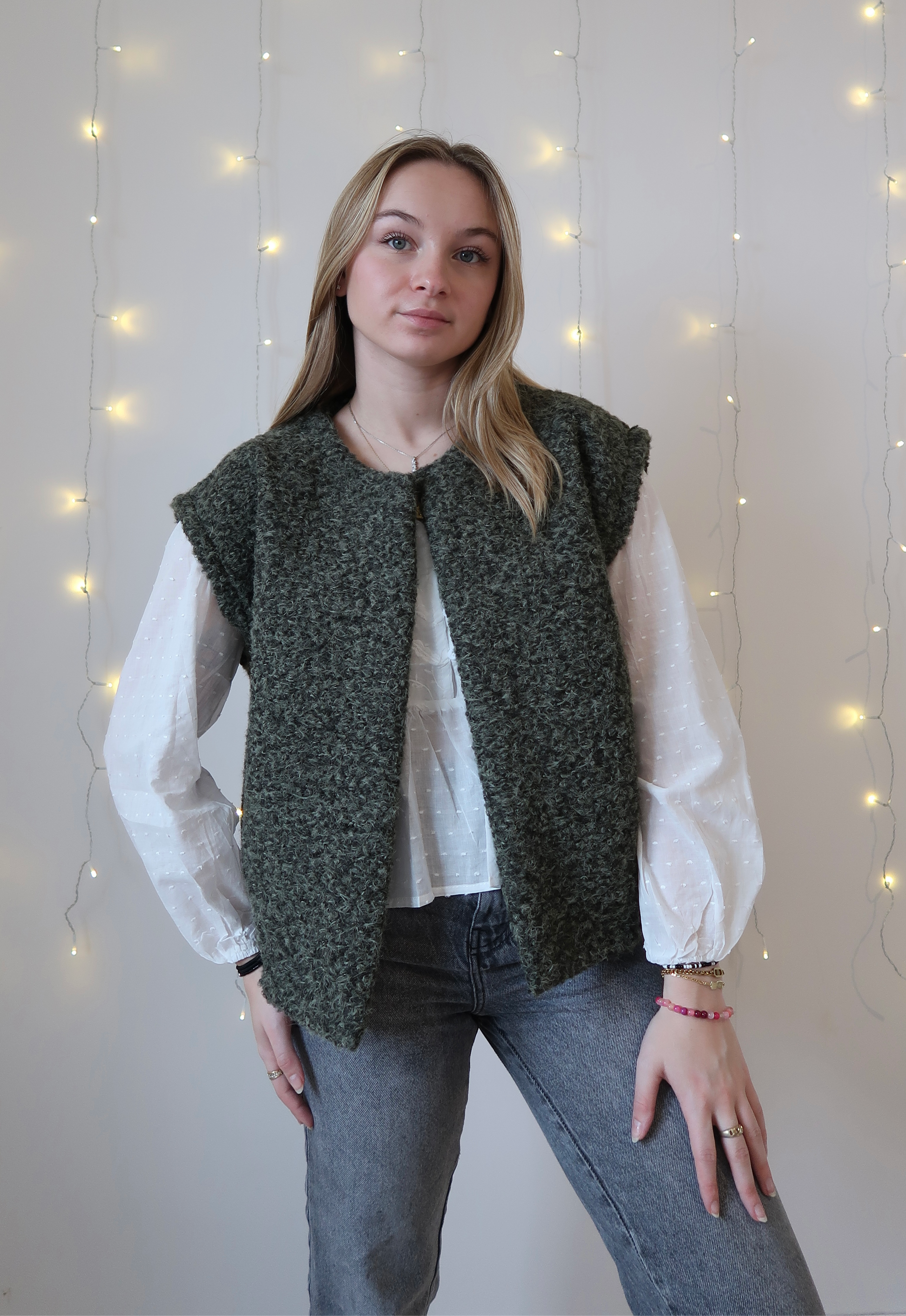 Gilet Célia kaki - Nila Paris