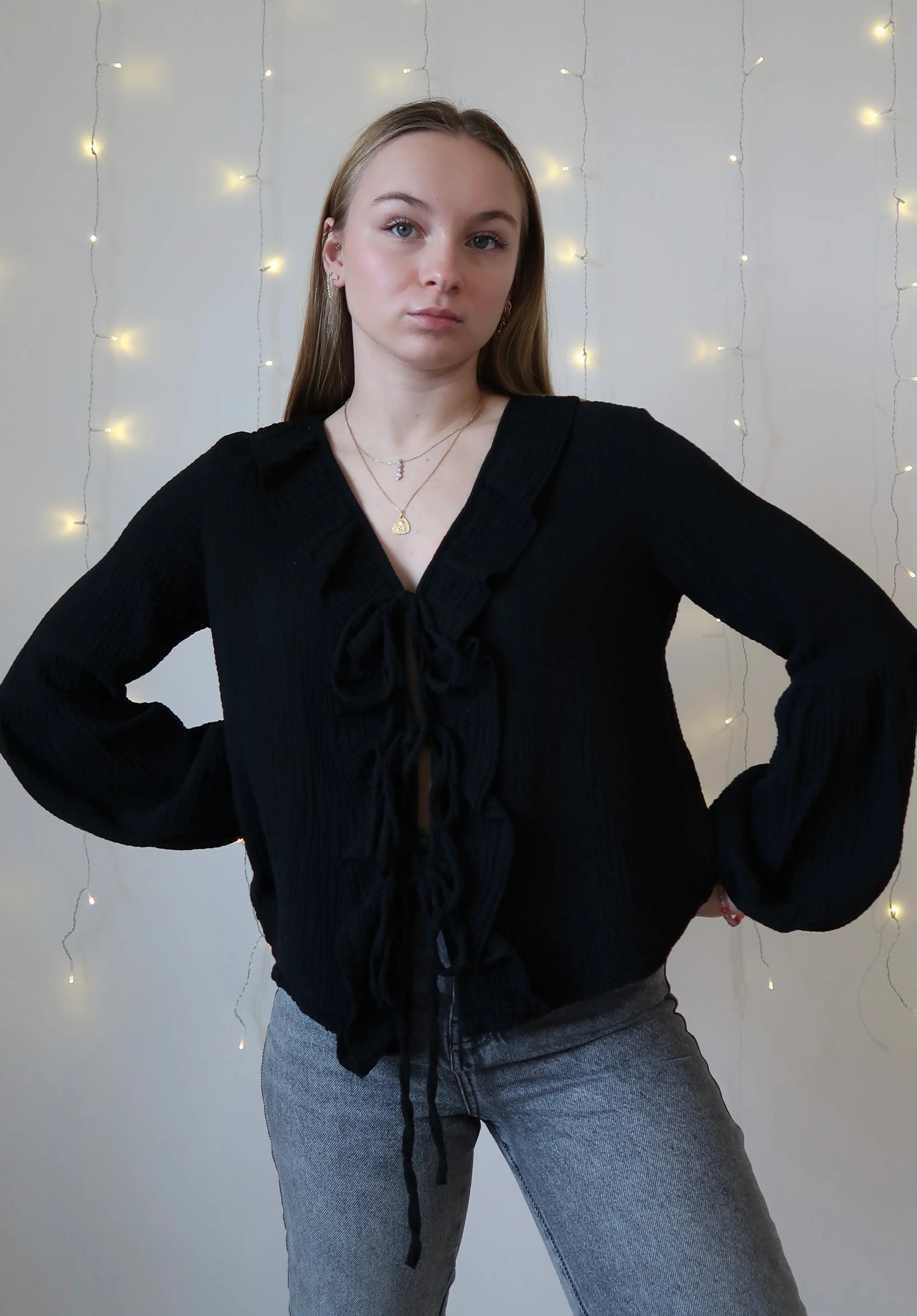 Blouse Emma Noire - Nila Paris