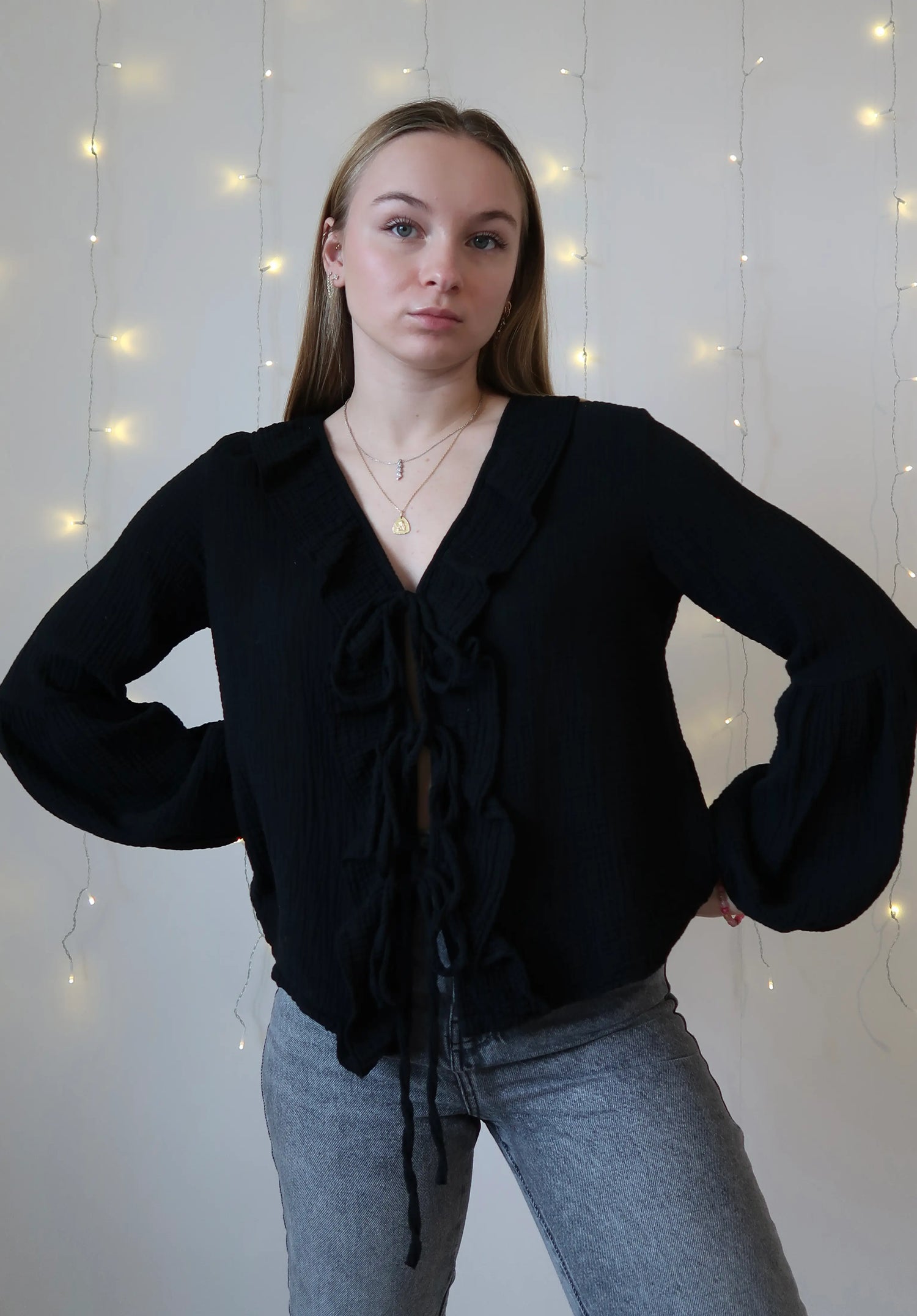 Blouse Emma Noire - Nila Paris
