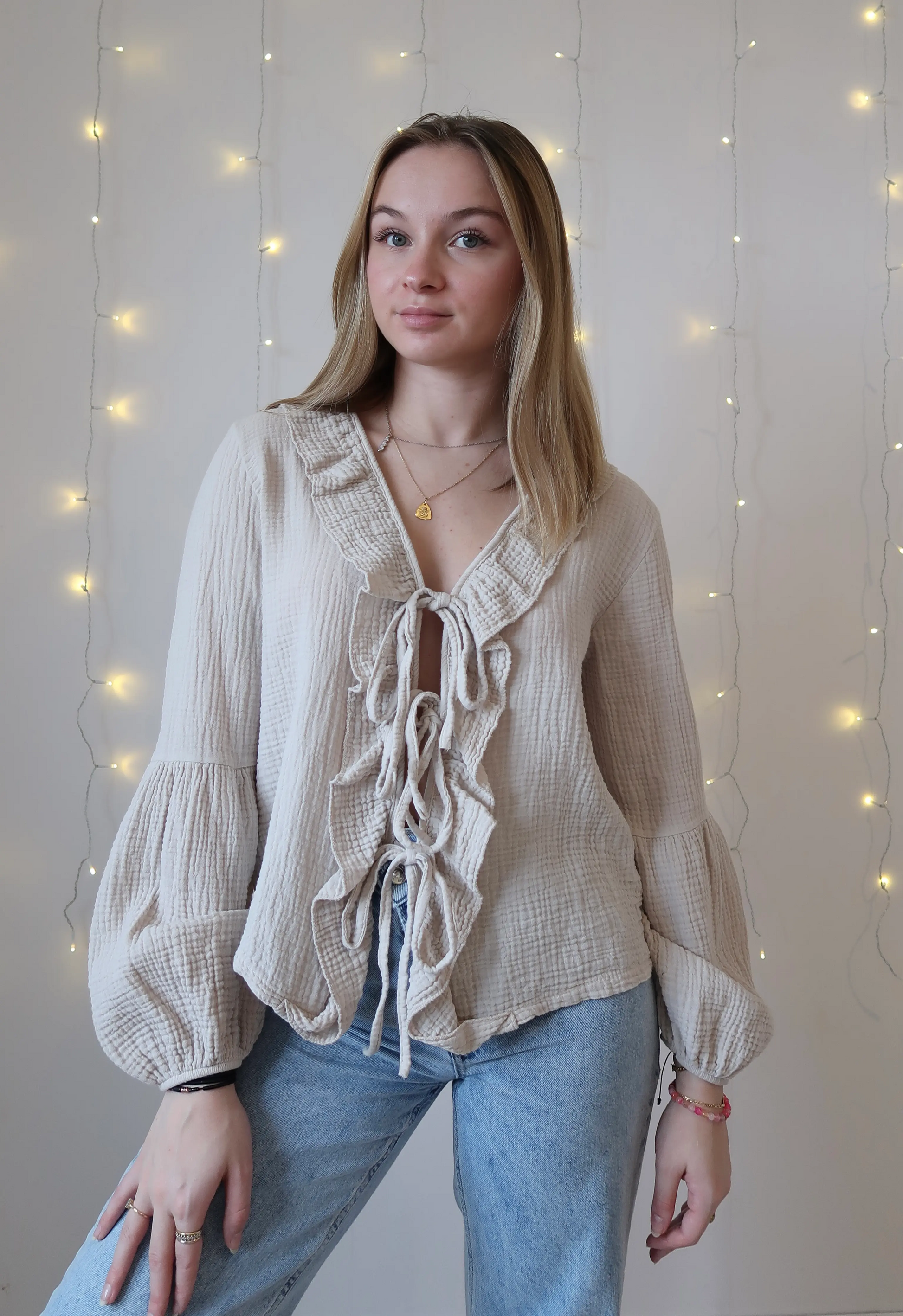 Blouse Emma Beige - Nila Paris