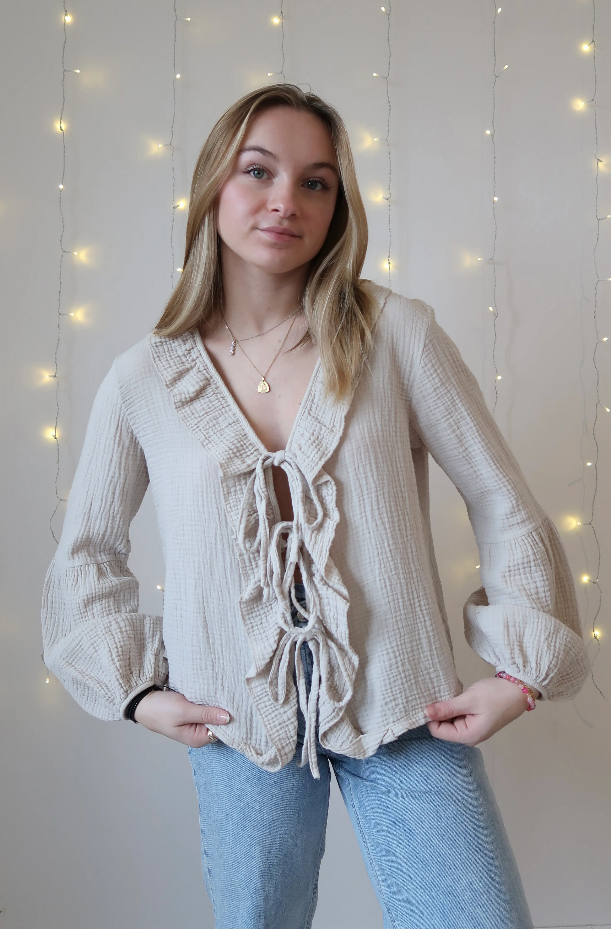 Blouse Emma Beige - Nila Paris