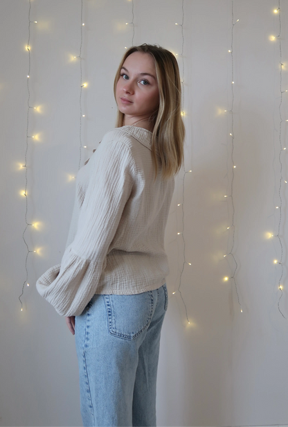 Blouse Emma Beige - Nila Paris