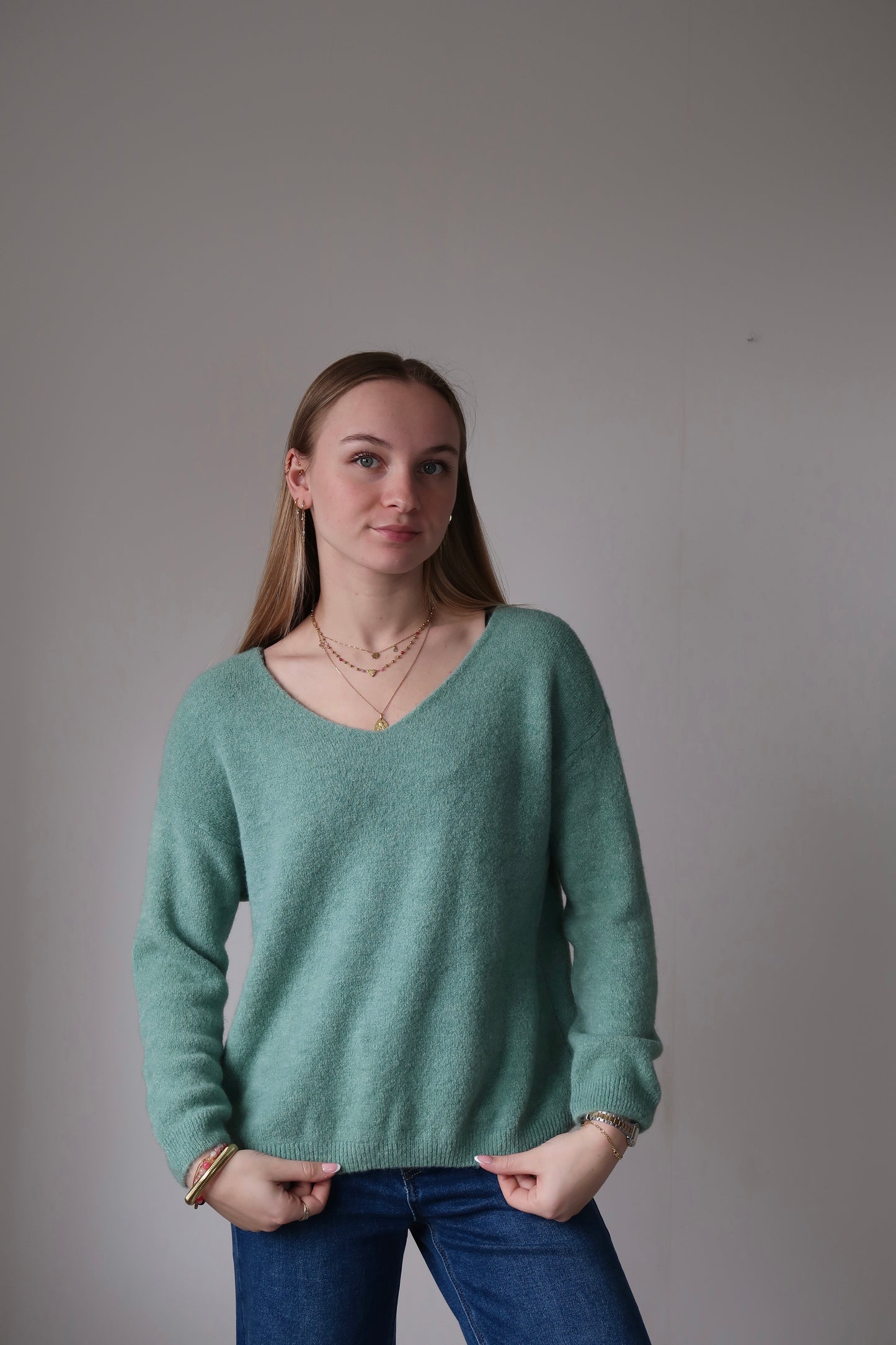 Pull Loriane Vert d'eau