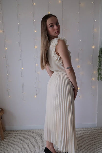 Robe cérémonie Inès Beige