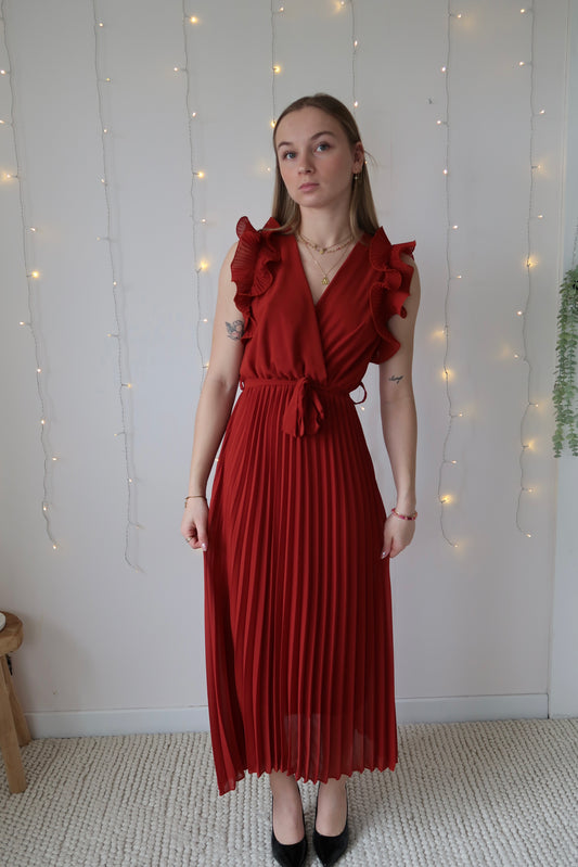 Robe cérémonie Inès Terracotta