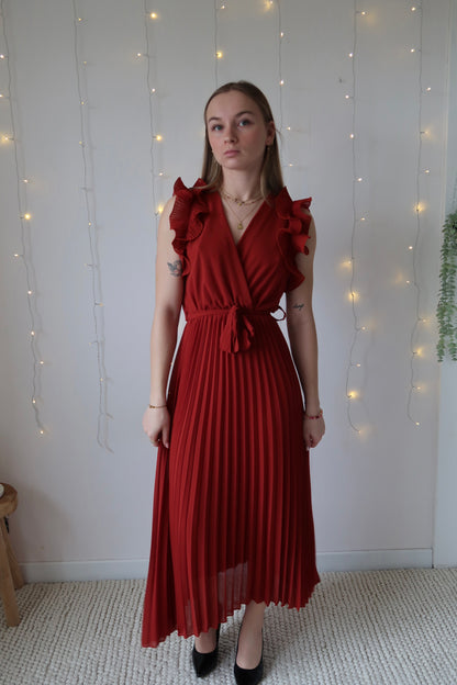 Robe cérémonie Inès Terracotta