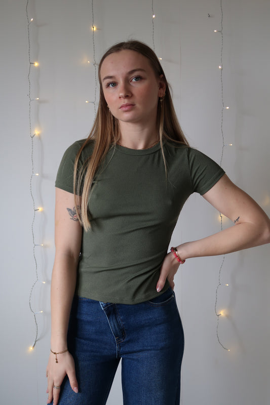T-shirt Julie Kaki
