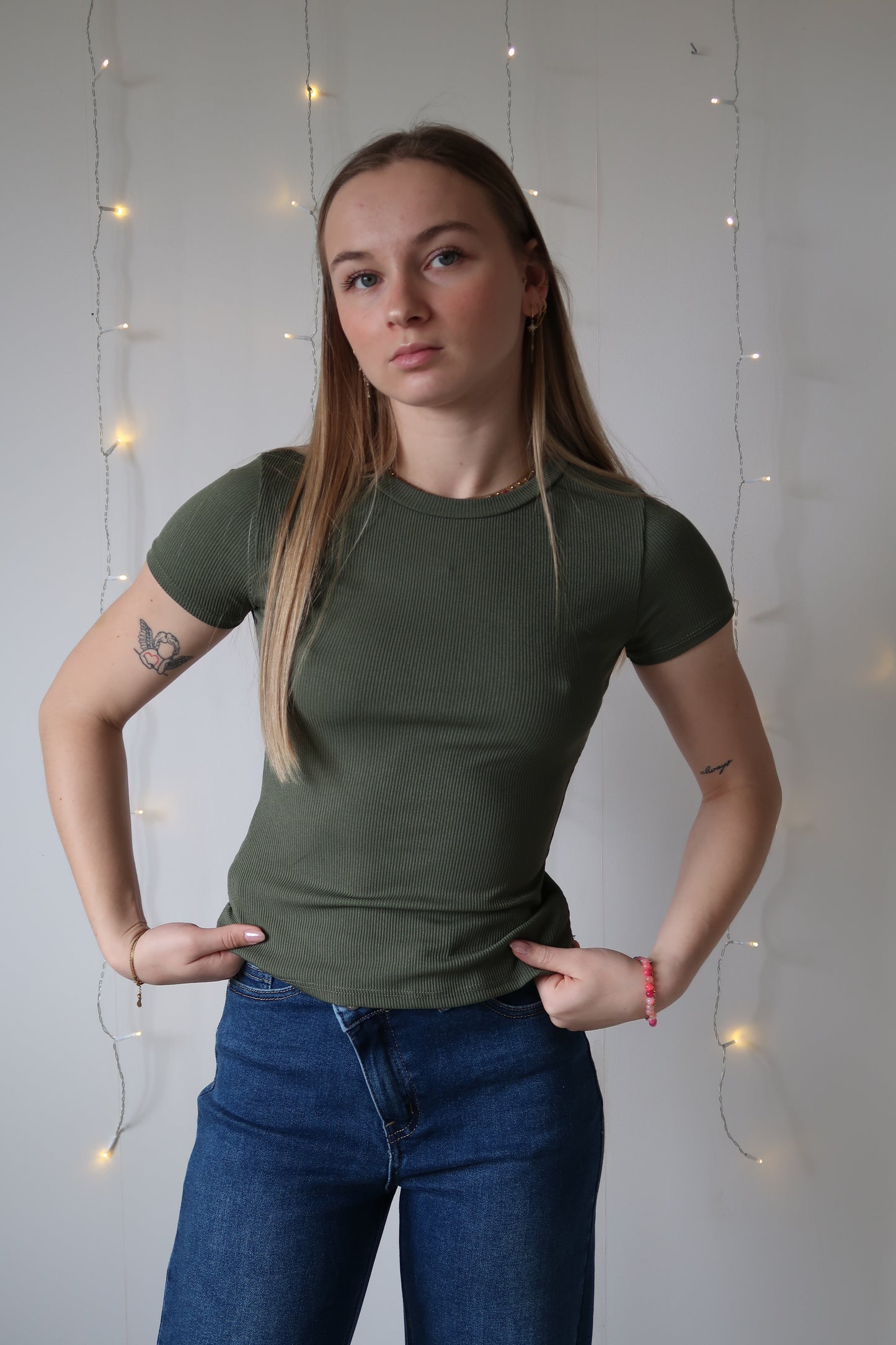 T-shirt Julie Kaki