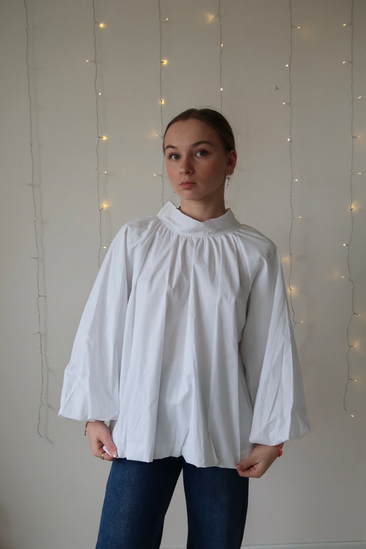Blouse dos nu Éléa Blanc