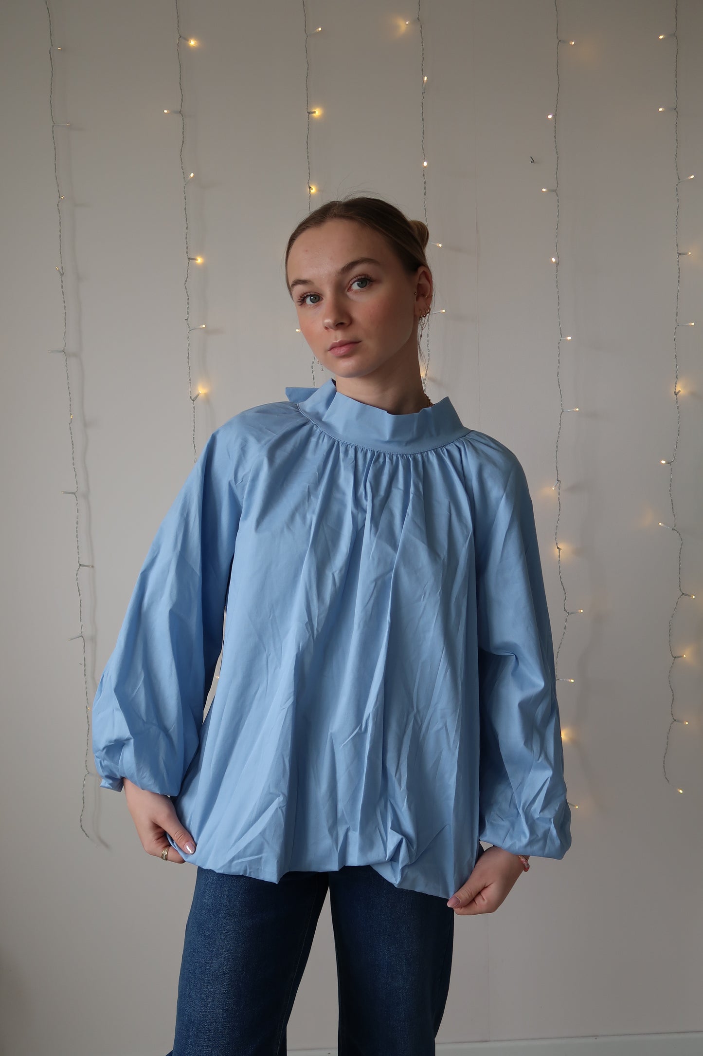 Blouse dos nu Bleu
