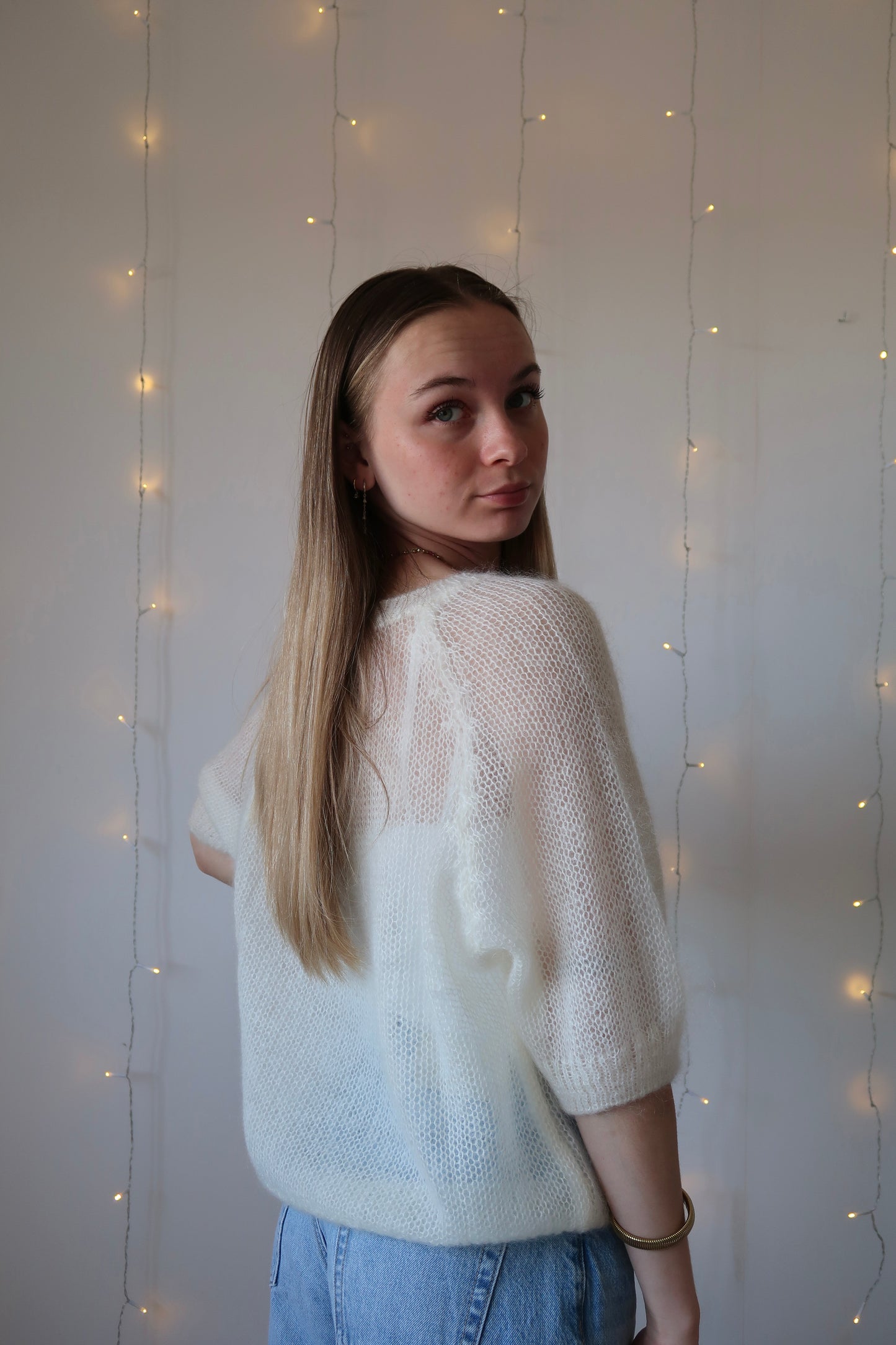 Pull Céleste Blanc