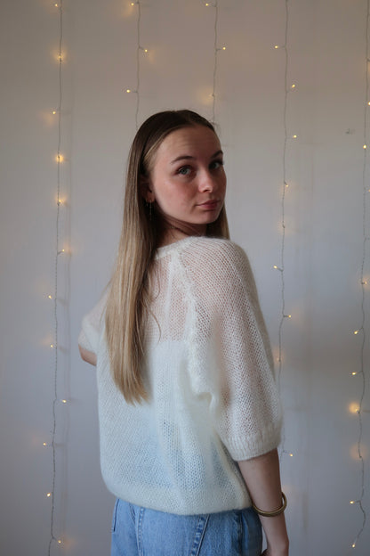 Pull Céleste Blanc