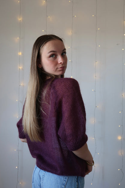 Pull Céleste Aubergine