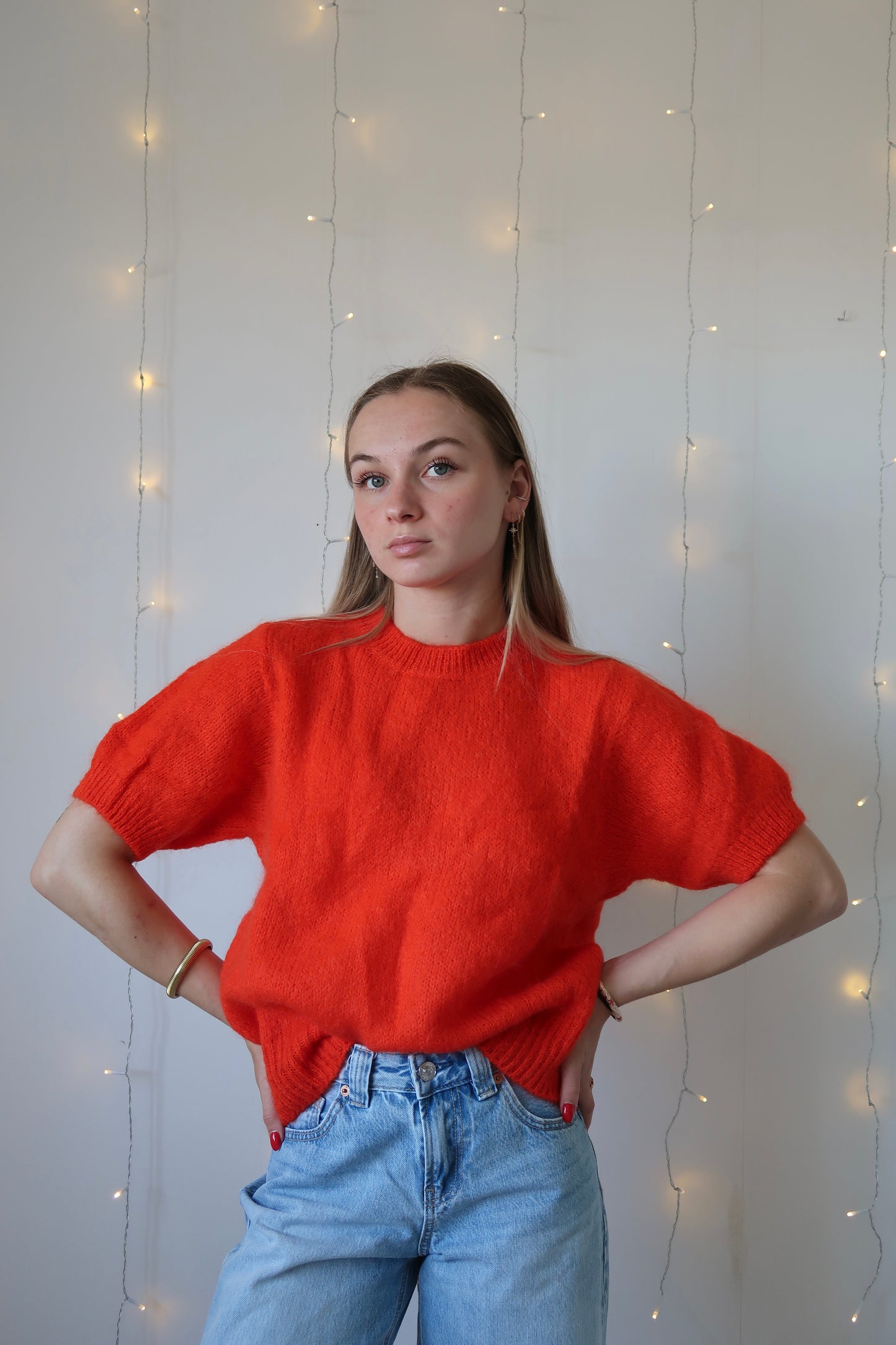 Pull fluffy Camille Orange